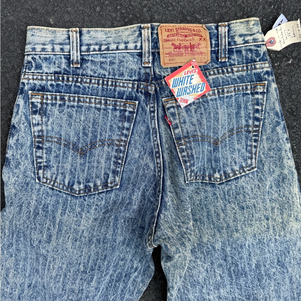 Vintage 80’s Levi's White Washed 505 jeans for women